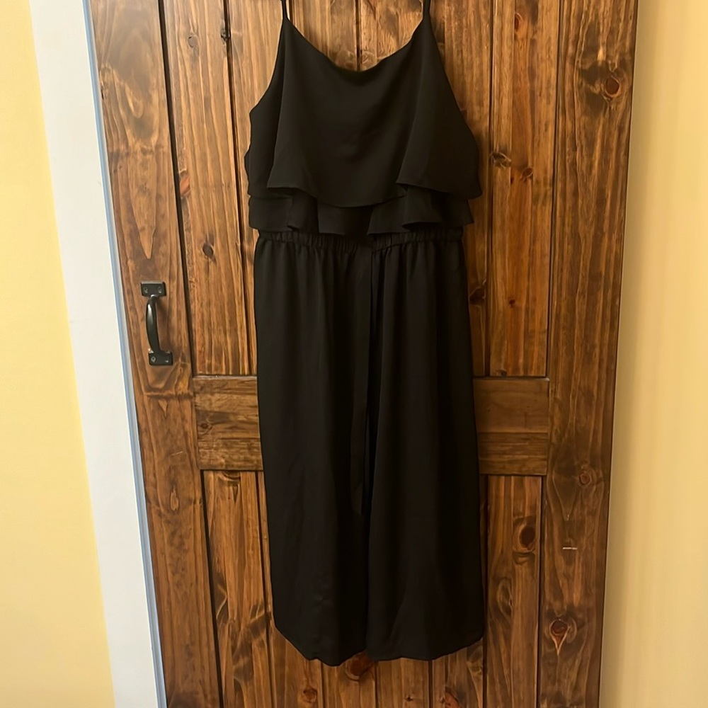 Black flowy romper